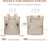 Backpack Backpack Leisure,16 Inch,Apricot Convertible Laptop for Women Men Carry on Tote Teacher Bookbag for College