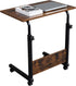 23.62 15.74 27.16-37.79 Mobile Side Table, Mobile Laptop Desk Cart, Adjustable Over Bed Table with Wheels for Sofa