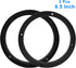 2 Pcs Universal Fit Car Speaker Spacer 6.5 Inch Adaptor Ring Mounting Bracket Plastic Car Stereo Speakers Spacer(Black)