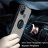 TJS OnePlus Nord N10 5G Case with Tempered Glass Screen Protector, Heavy Duty Protector Phone Case with Kickstand -