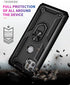 Moto One 5G Ace Case with HD Screen Protector, Military Grade, Ring Car Mount Kickstand, Shockproof Protective Case