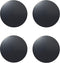 SALEX Replacement Metal Plates Set for Magnetic Car Phone Holders, 4 Pack Black Round Iron Discs with 3M Adhesive