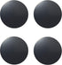 SALEX Replacement Metal Plates Set for Magnetic Car Phone Holders, 4 Pack Black Round Iron Discs with 3M Adhesive
