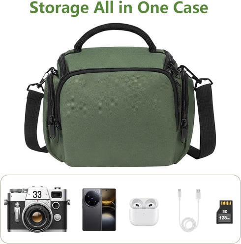 Ainiv Backpack, Backpacks DSLR Camera Bag, Waterproof Anti-Shock SLR Camera Case, Large Adjustable Shoulder Strap