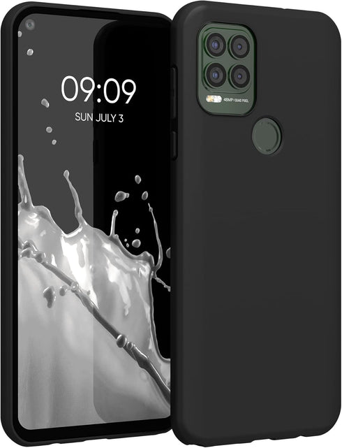 kwmobile Case Compatible with Motorola Moto G Stylus 5G, Soft Slim Protective TPU Silicone Cover (Black Matte)