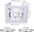Universal Wall Mounting Bracket with 2 Loops, Vertical Pole Mount Adapter for CCTV Security Camera Indoor Outdoor