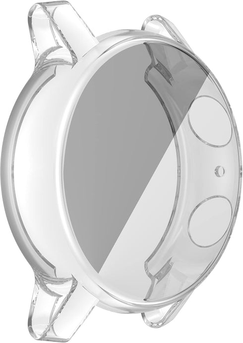 FitTurn Compatible with Moto 360 3rd Gen Screen Protector Case Cover, All-Around Metal Color TPU Bumper