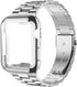 iiteeology Apple Watch Band 45mm Series 9 8 7, Upgraded Stainless Steel Band with iWatch Screen Protector Case for Men