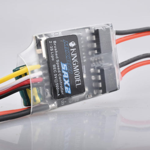KINGMODEL 3pcs 5A 2S-3S 130 180 Dual Way Bidirectional Brushed ESC LiPo Esc Speed Controller for RC Boat Tank Motor
