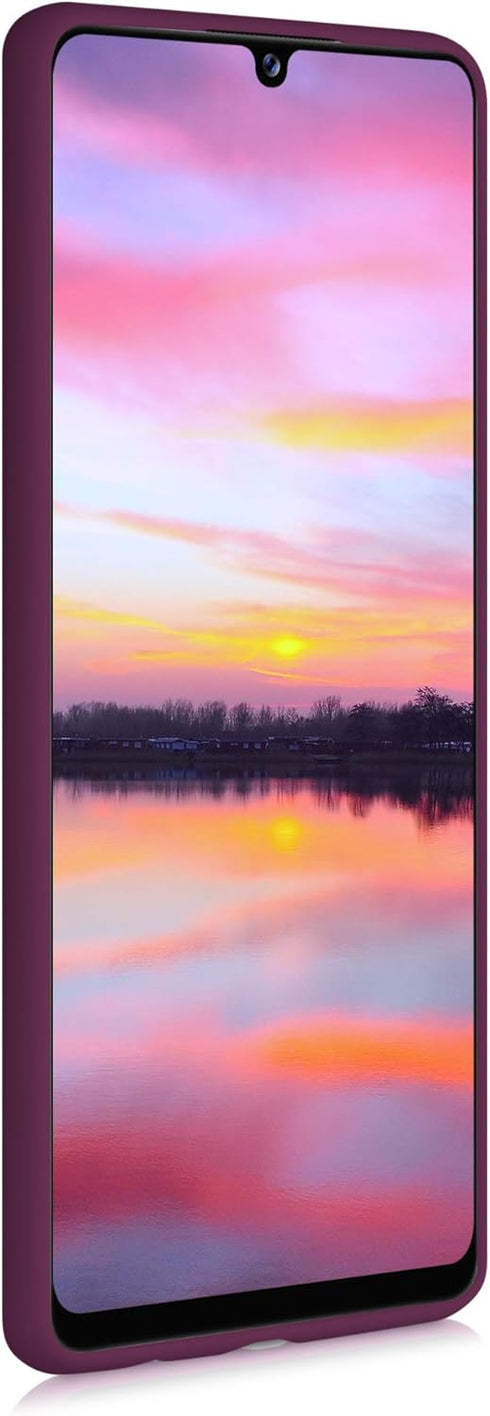 kwmobile Case Compatible with Samsung Galaxy A42 5G - Soft Slim Protective TPU Silicone Cover - Bordeaux