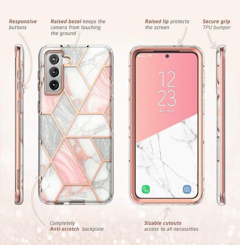 i-Blason Cosmo Series Slim Stylish Protective Case for Samsung Galaxy S21 Plus 5G, Without Built-in Screen Protector