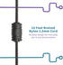 ECS WordSmith USB Transcription Headset, 7-Foot Cord, In-Ear Ear Bud with Silicone Tips, Medical & Legal Dictation