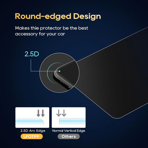 LFOTPP 2 PCS Control Screen Protector for 2021+ Seltos, 8-Inch HD Crystal Clear Infotainment Navigation Touch Film