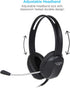 Cyber Acoustics Stereo PC Headset (AC-4000), 3.5mm Connection, Noise Canceling Microphone for PC, Mac and, Tablets, Perfect for Classroom or Home