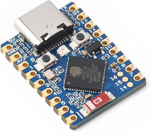 Waveshare ESP32-S3 Mini Development Board, ESP32-S3FH4R2 Dual-Core Processor, 240MHz, 2.4GHz Wi-Fi & Bluetooth 5