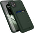 kwmobile 11 Case Compatible with Apple iPhone Case - TPU Phone Cover with Credit Card Holder - Dark Green