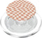 Checkered Swirl Checkerboard Indie Aesthetic, Peach Brown PopSockets MagSafe PopGrip for iPhone