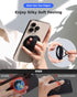 SUPERONE 2024 Upgrade MagSafe Phone Grip with Finger Strap, Removable Ring Holder with Kickstand for iPhone 15/14/13/12