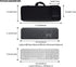 Keyboard Sleeve Travel Case for Logitech MX Keys/MX Keys S Advanced Wireless Illuminated Keyboard,Soft Neoprene Bag, Zipper Mouse Storage and Cable Storage Pouch (Black)