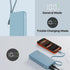 NOBIS 10000mAh 25W Fast Charging Portable Travel Power Bank with Built-in Cables & LED Display, Compatible with iPhone