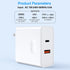 GOODaaa PD 20W Wall Charger with Cable, Dual Ports Fast Charging Power Adapter for All iPhone Series and Android Devices