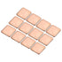 MECCANIXITY 15mm x 15mm x 1.8mm Copper Pad Shim, Thermal Conductive Heat Sink for Electronic Chip Cooling, Pack of 12