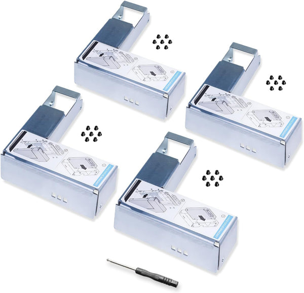 DRIVECADDY 4-Pack 2.5" to 3.5" Drive Adapter Compatible with Dell and Other Major