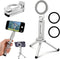 YOSINXU Magnetic Tripod Portable Cellphone Stand for Recording Travel, Compatible with Smartphone,360 Adjustable