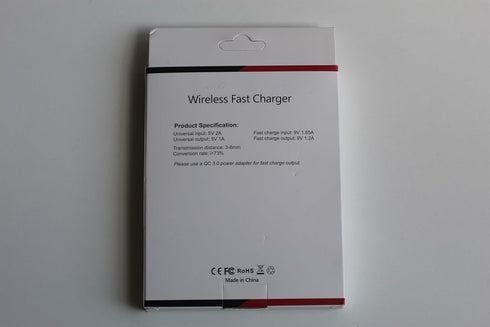 Ultra Slim White Wireless Fast Charger, Qi-Certified 10W for iPhone and Android Devices