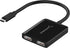 SABRENT USB Type C Dual HDMI Adapter [Supports Up to Two 4K 30Hz