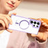 DAKORIE Clear Slim Case for Samsung Galaxy S24 Ultra, Military Grade Anti-Drop Phone Cover 6.8 inch - Purple
