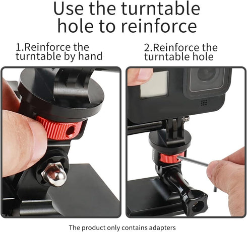 FEICHAO Universal Camera Mount Adapter, 360 Degree Swivel 1/4" Screw Converter for Gopro Hero 10 9 8 7, Insta360