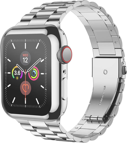 iiteeology Apple Watch Bands 40mm Series 6 5 4 SE - Upgraded Stainless Steel Band with iWatch Screen Protector