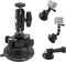 LSYRIA Double Layer Suction Cup Mount with Double Ball Head Magic Arm, 1/4"