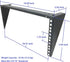 JINGCHENGMEI 4U 19 Inch (4U90) Vertical Wall Mount Rack Lightweight Wall Mountable Server Rack for Network and Date