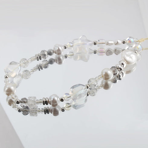 Beaded Phone Charms, Pearl Bracelet Wrist Strap Lanyard, Cute Camera Charm Strap for Women Girls