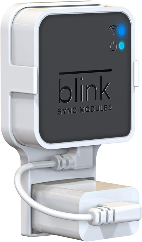 Outlet Wall Mount for Blink Sync Module 2, Bracket Holder for Blink Outdoor Camera, No Messy Wires, Indoor Outdoor