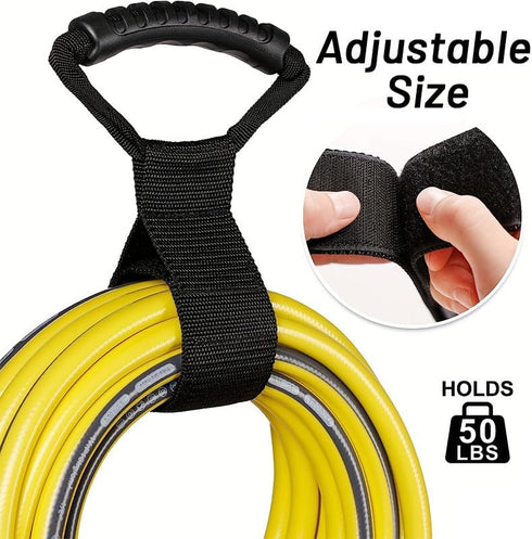 Cable Storage Straps - Garden Hose Storage Straps - Heavy-Duty Hook and Loop Straps, Garden Water Hoses and Garage Tool (1 Pack)