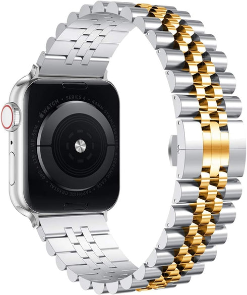 Wolait Stainless Steel Heavy Band for Apple Watch Ultra 2 | 49mm 46mm 45mm 44mm 42mm with Butterfly Clasp