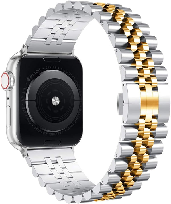 Wolait Stainless Steel Heavy Band for Apple Watch Ultra 2 | 49mm 46mm 45mm 44mm 42mm with Butterfly Clasp