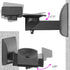 Suptek Speaker Wall Mounts, Dual Speaker Stands for Surround Sound, Universal Bracket Up to 55lbs (2 Pack)