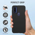 PUJUE Silicone Matte Phone Case for Motorola Moto-G Pure: G Play 2023 | G Power 2022, 360 Full Protection, Black