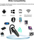 Headset V5.1, Bluetooth Wireless Hands-Free Earpiece with Noise Cancellation, Built-in Microphone for iPhone Android