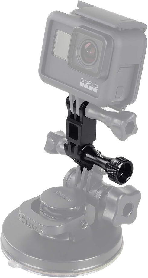 HSU Aluminum Extension Arm for GoPro Hero 13/12, Metal Adjust Mount for Go Pro Hero 11/10/9/8/7/6/5 Black