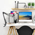 Cell Phone Holder, Overhead Video Phone Mount, Articulating Arm Webcam Stand for Live Streaming