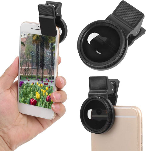 Universal Circular Polarizer Lens Filter, 37mm CPL Lens Filter, Cell Phone Lens Accessory Kit with CPL Lens & Clip