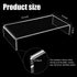 Jetec 2 Pcs Clear Acrylic Monitor Stand, Desktop Riser for Laptop, TV, Computer Screen, Teacher's Day Supplies