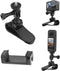 Car Sun Visor Mount for Insta360 X4 X3 X2, DJI Osmo Pocket 3, Action 4 3, with Phone Clip for Vlog/Video POV