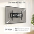 MOUNTUP Full Motion TV Wall Mount for 42-82 inch TVs, Articulating Swivel and Tilt Bracket, Max VESA 600x400mm