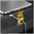 N2U (2 PCS - Gold) Metal Cord Holder, Weighted Cable Organizer or Management,